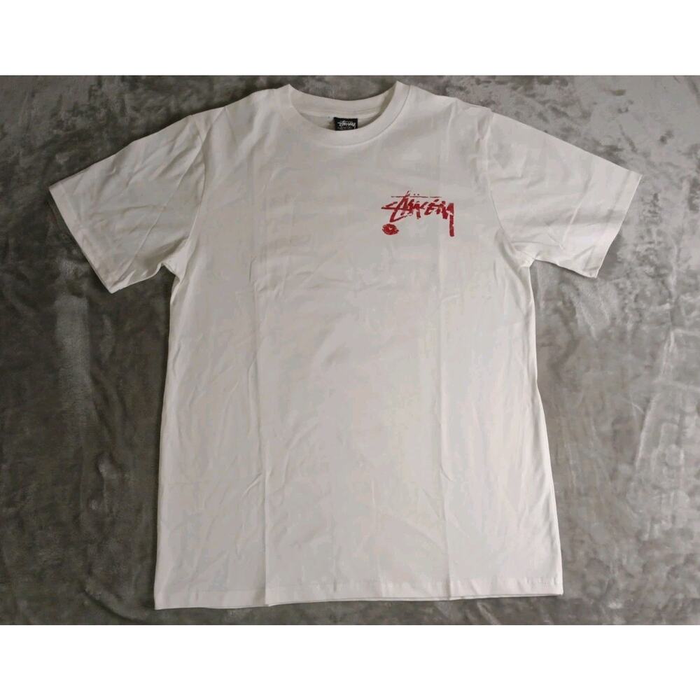 Stussy Kiss 8 Ball T Shirt Mens Medium White